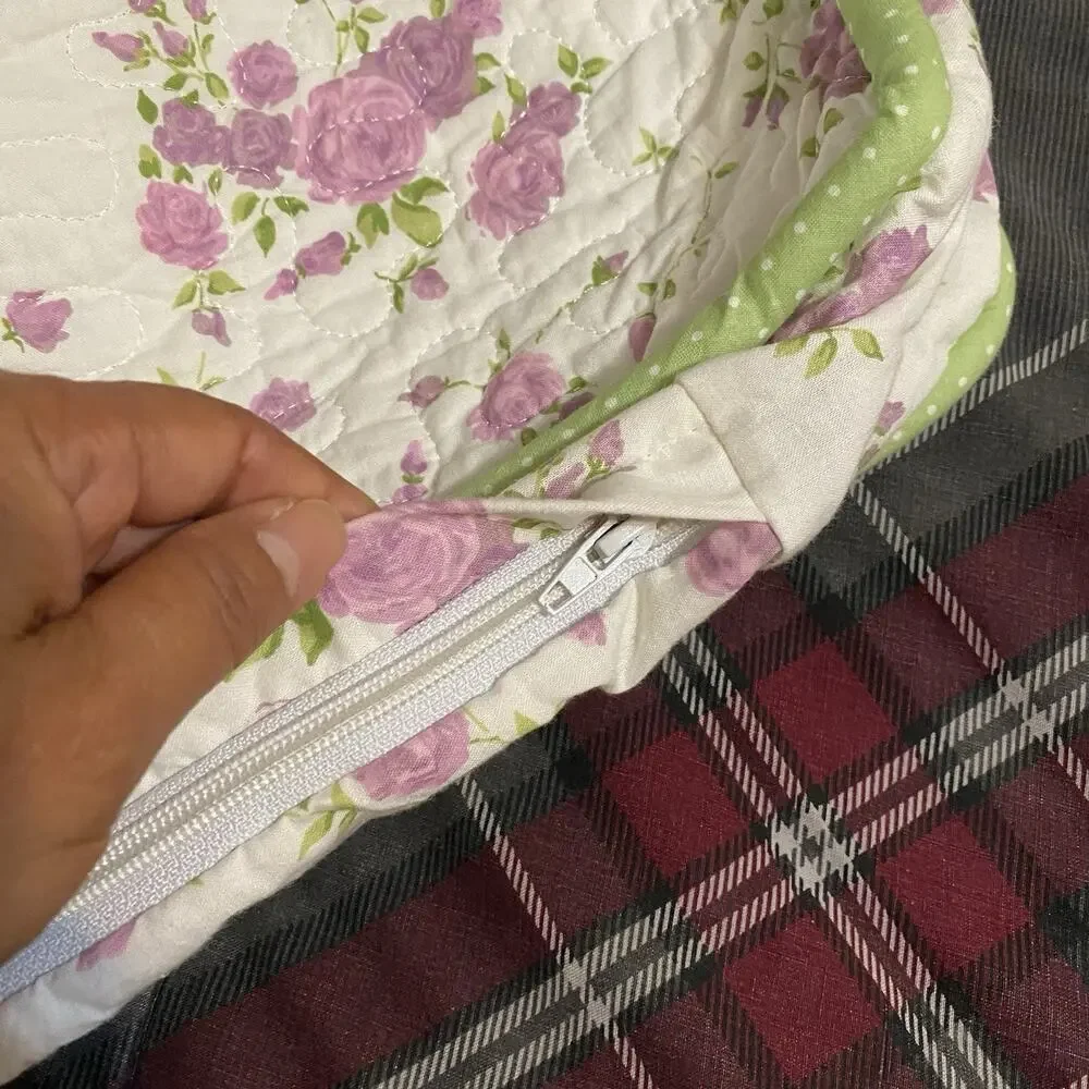Mattress Crib Toddler Cover Bed Baby Cotton Quilted Comfort Sleep Cushion Floral